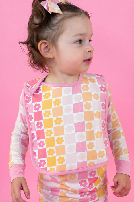 Dream Big Little Co SUMMER SUNSET CHECKERS DREAM BABY BIB