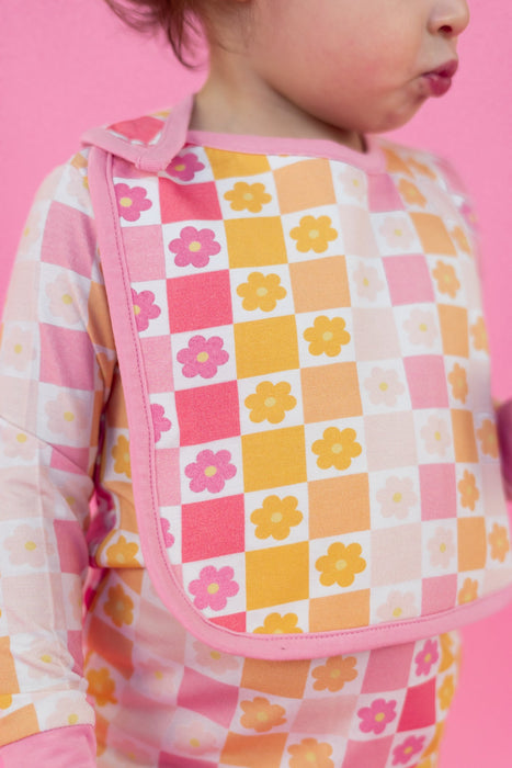 Dream Big Little Co SUMMER SUNSET CHECKERS DREAM BABY BIB