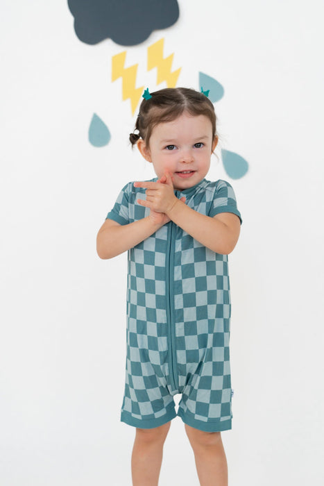 Dream Big Little Co STORMY CHECKERS DREAM SHORTIE