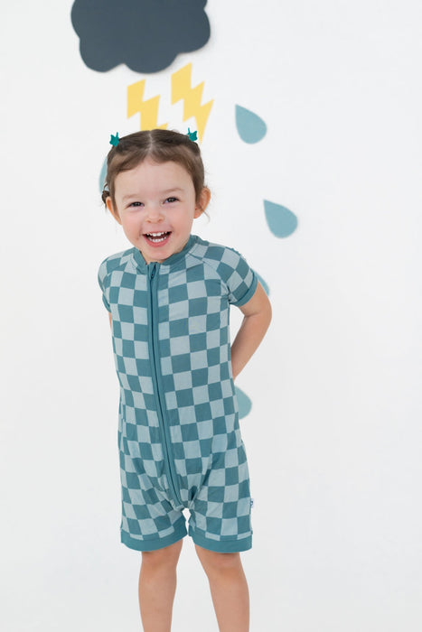 Dream Big Little Co STORMY CHECKERS DREAM SHORTIE