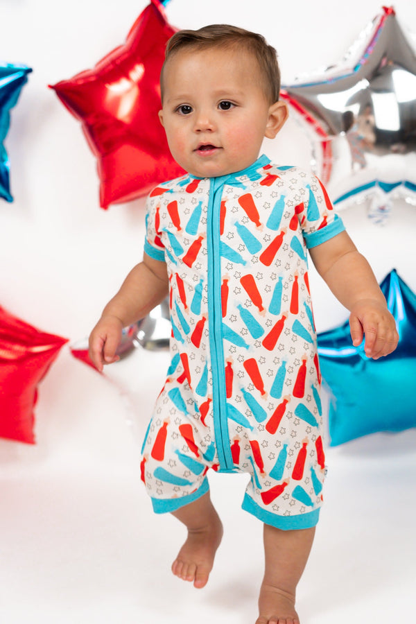 Dream Big Little Co Bursting Red White & Blue Dream Shortie