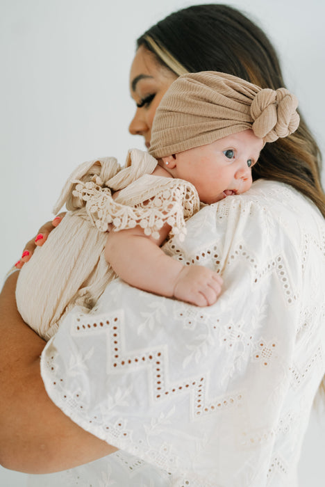 Reverie Threads Little Knots Turban in Caramel