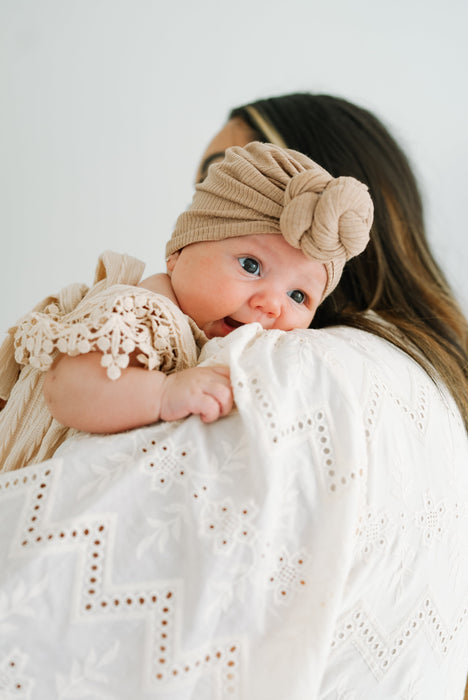 Reverie Threads Little Knots Turban in Caramel