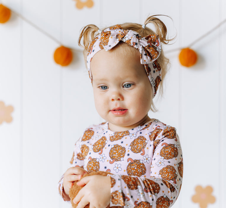 Dream Big Little Co DISCO PUMPKIN DREAM BOW