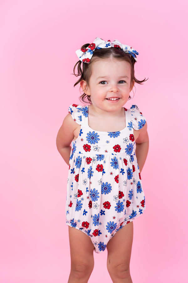 Dream Big Little Co Exclusive Freedom Blooms Dream Bubble Romper