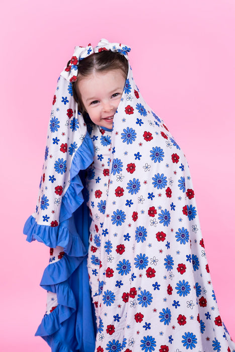 Dream Big Little Co EXCLUSIVE FREEDOM BLOOMS RUFFLE DREAM BLANKET