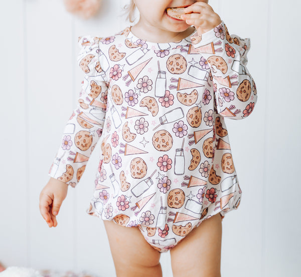 Dream Big Little Co Boho Christmas Dream Bubble Romper