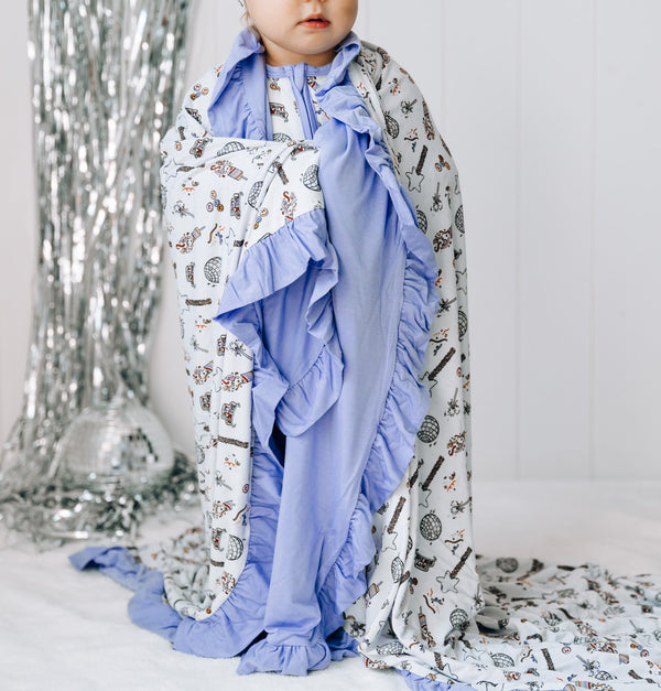 Dream Big Little Co MIDNIGHT MAGIC DREAM RUFFLE BLANKET