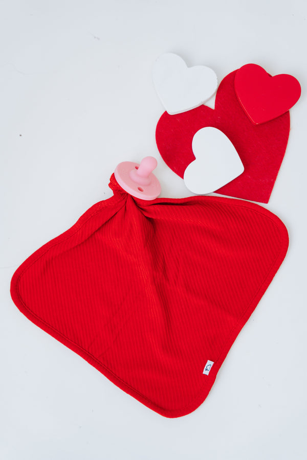 Dream Big Little Co RED RIB DREAM LOVEY