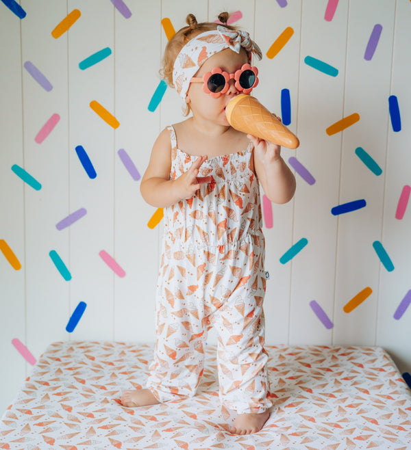 Dream Big Little Co ICE CREAM DREAMZZZ DREAM SMOCKED JUMPSUIT