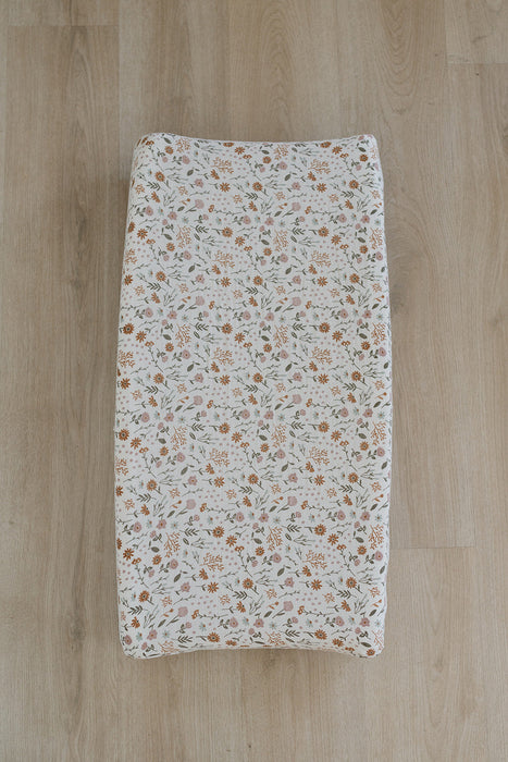 Mebie Baby Meadow Floral Muslin Changing Pad Cover