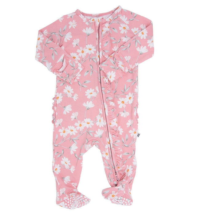 Sweet Bamboo Ruffle Footie