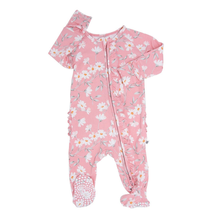 Sweet Bamboo Ruffle Footie