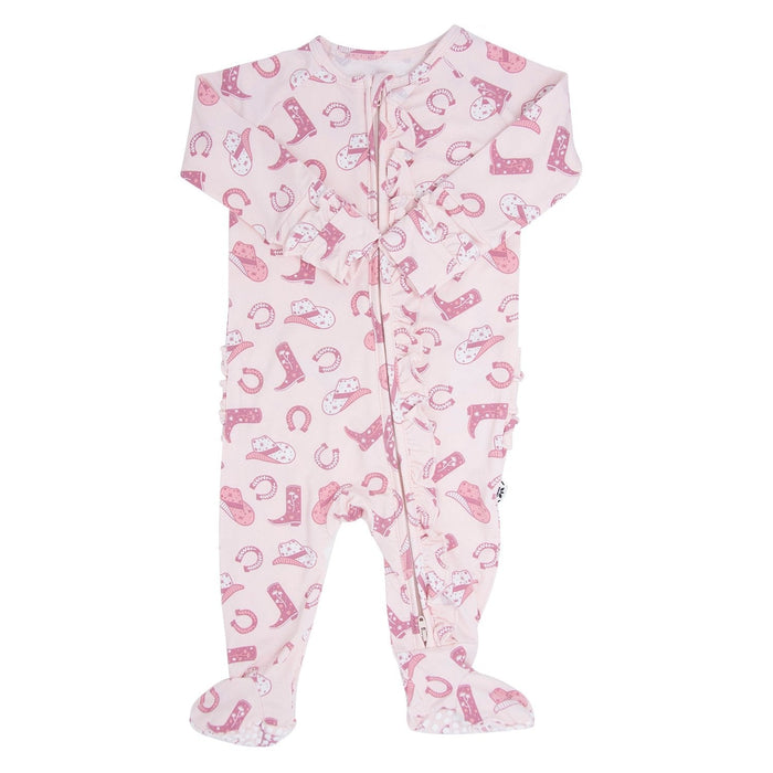 Sweet Bamboo Ruffle Footie