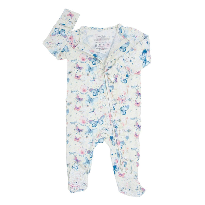 Sweet Bamboo Ruffle Footie