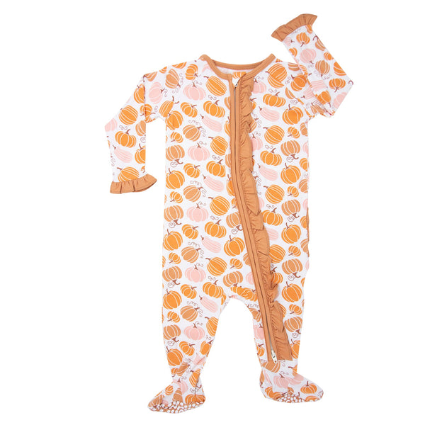 Sweet Bamboo Ruffle Footie