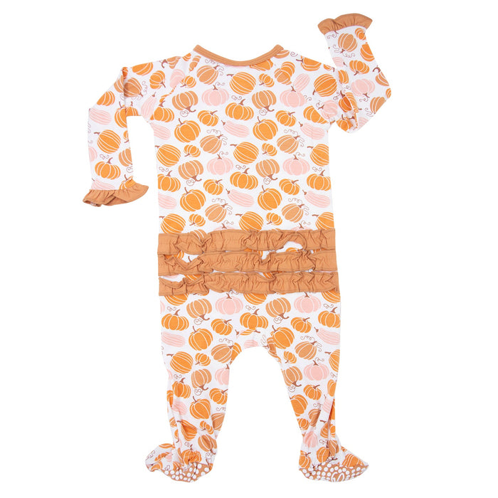 Sweet Bamboo Ruffle Footie