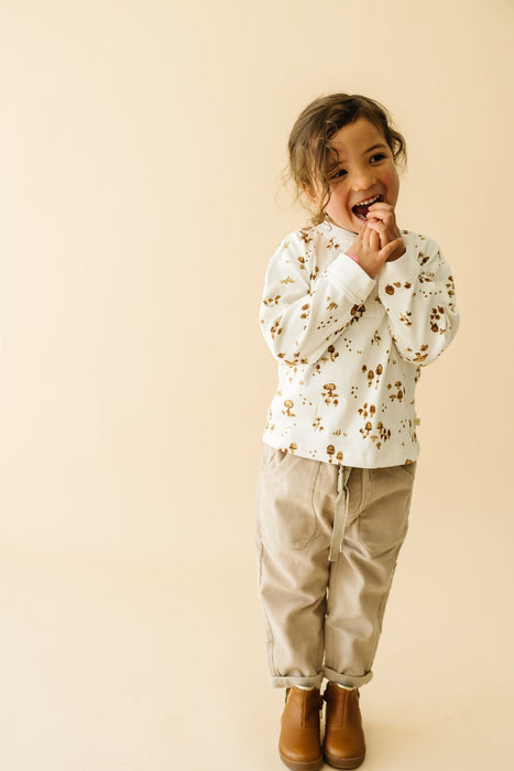 Makemake Organics Organic Tee and Corduroy Pant Set - Oat