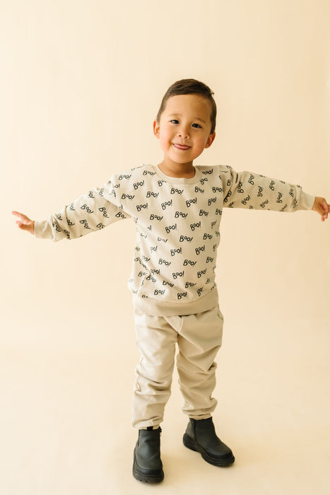 Makemake Organics Organic Fleece Sweatshirt - Boo