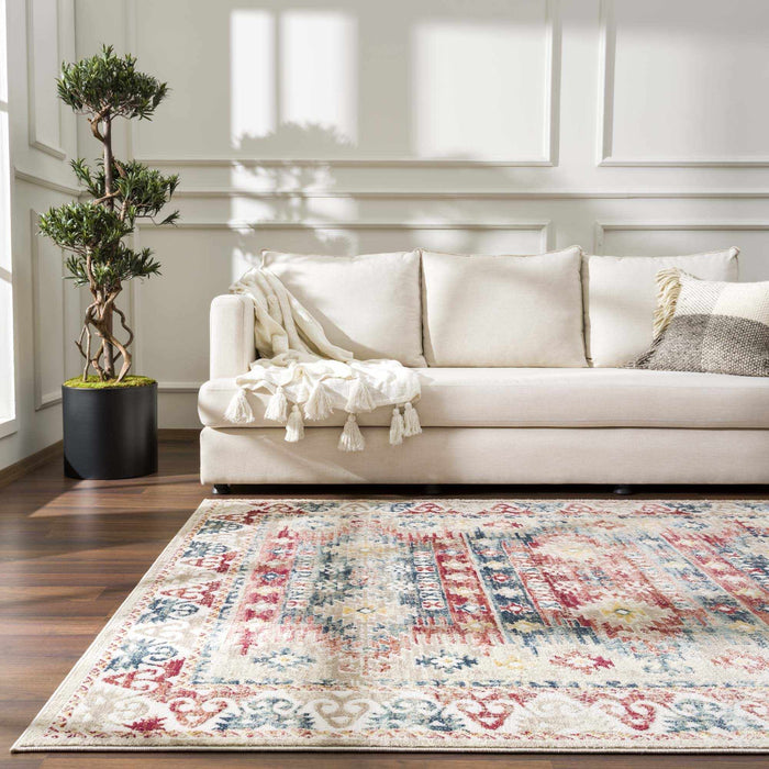 Hauteloom Bindi Blue & Rose Area Rug