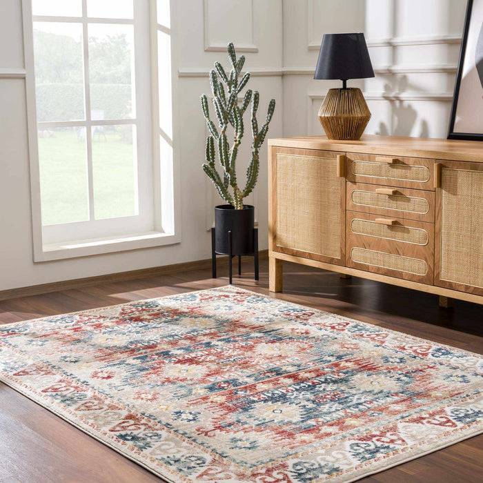 Hauteloom Bindi Blue & Rose Area Rug