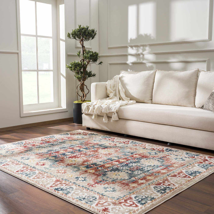 Hauteloom Bindi Blue & Rose Area Rug