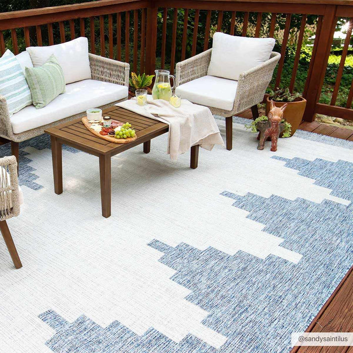 Hauteloom Djugun Blue Indoor & Outdoor Rug