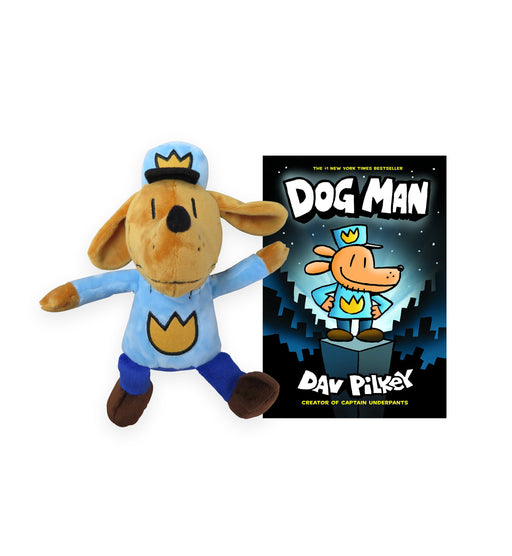 MerryMakers Dog Man Plush Doll & Book