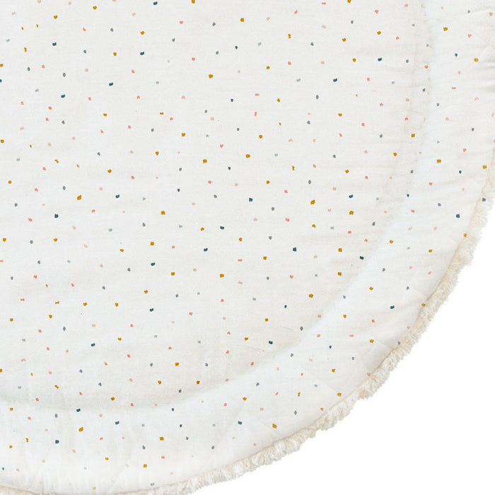 Makemake Organics Organic Baby Play Mat - Dotty and Ivory