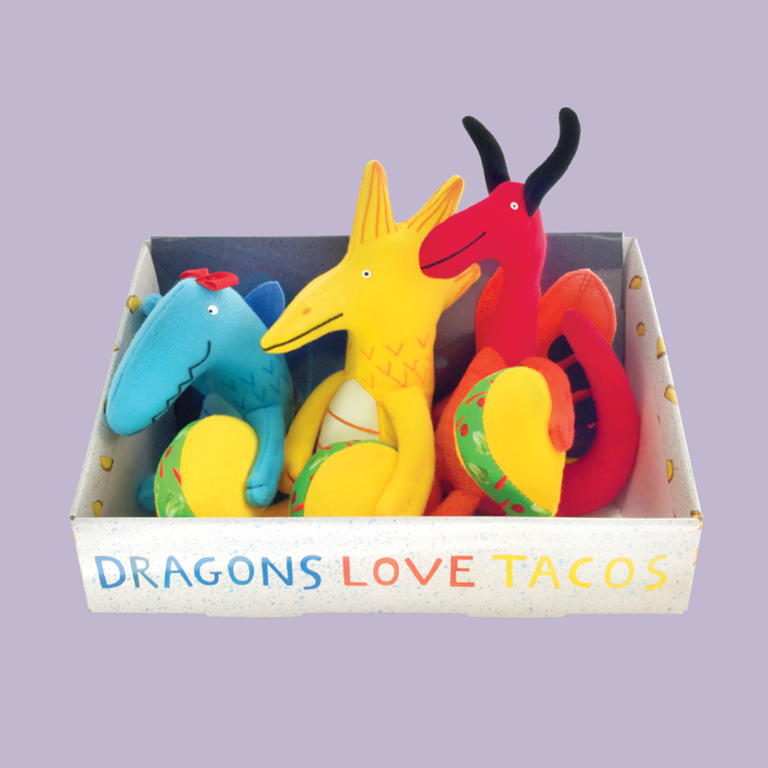 MerryMakers Dragons Love Tacos Mini Doll Set & Book