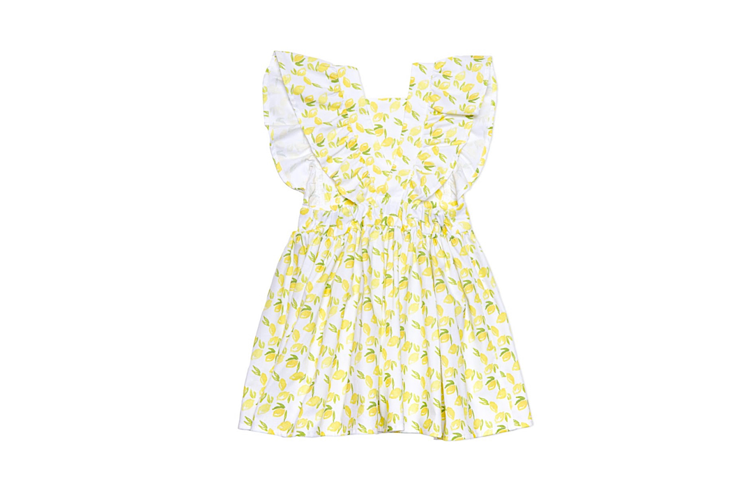 Worthy Threads Vintage Inspired Dress in Lemons