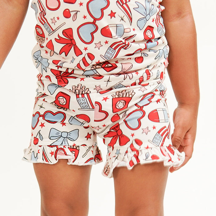 Monkeeroos American Dream Short Set - Red