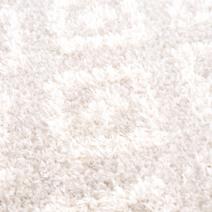 Hauteloom Eivin Cream Diamonds Plush Rug