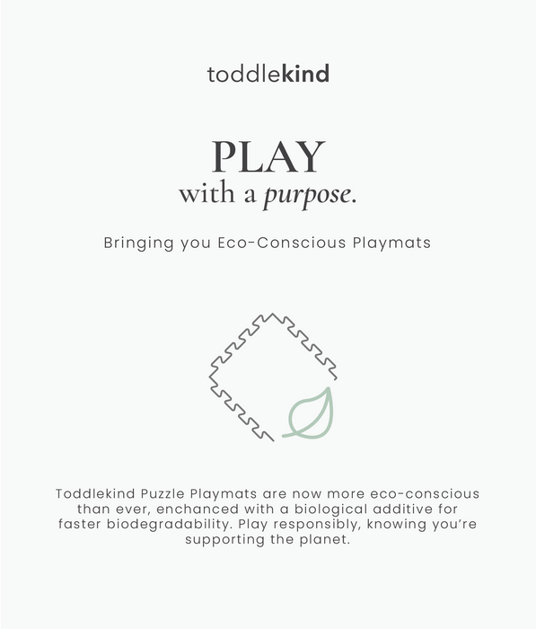 Toddlekind Premium Foam Playmats | Linear - Mineral