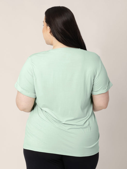 Kindred Bravely Everyday Asymmetrical Nursing T-shirt | Soft Mint
