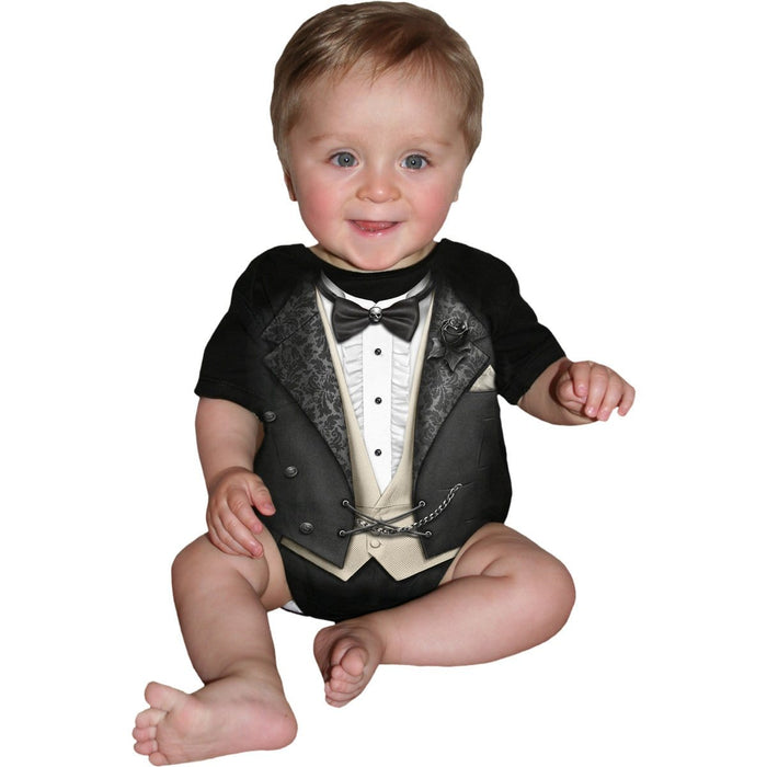 Spiral USA TUXED - Baby Sleepsuit Black