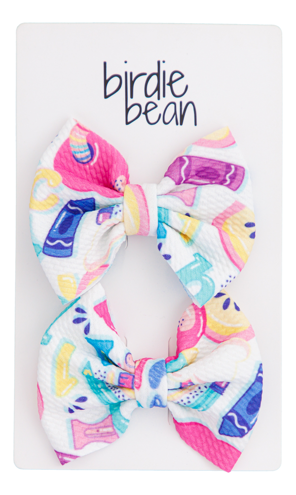 Birdie Bean felicity clippy bow set