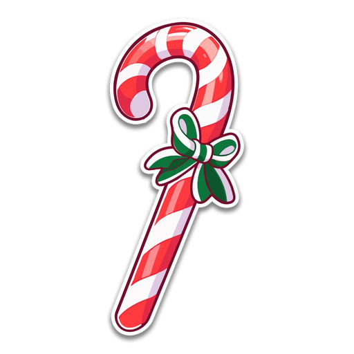 Stick With Finn Candy Cane Sticker