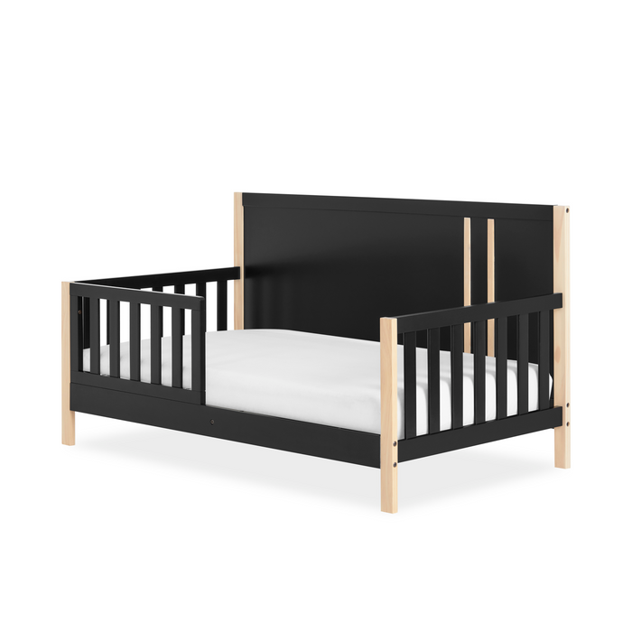 Dream On Me Soho Toddler Bed In Matte Black Vintage