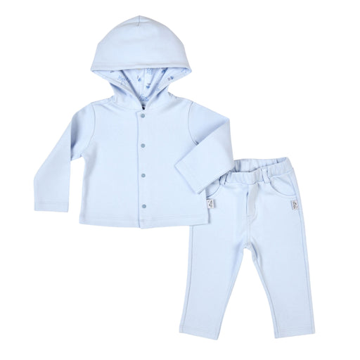 Bebe Sweeny Boys Blue cotton Tracksuit Set (2)