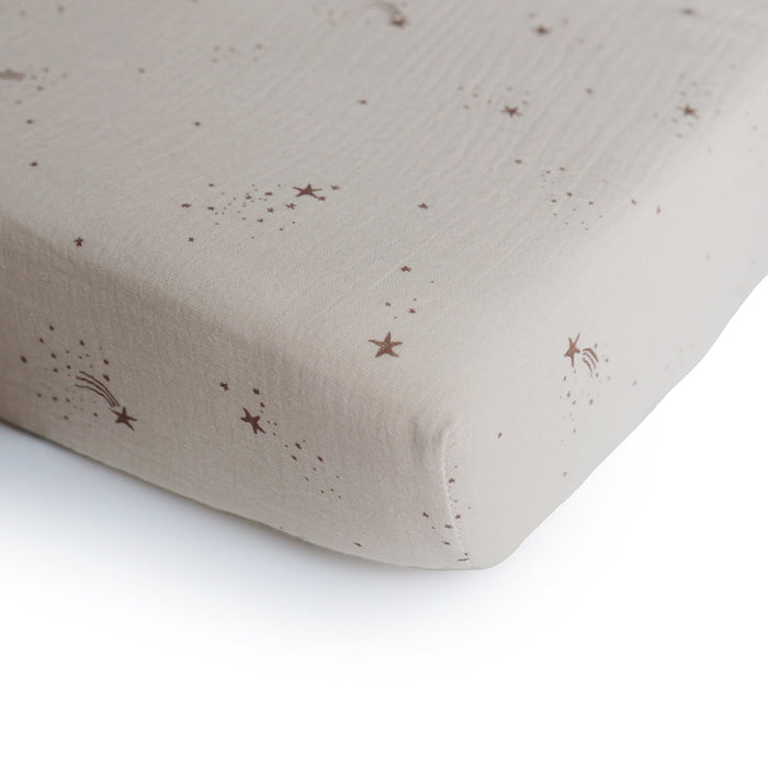 Mushie Extra Soft Muslin Crib Sheet