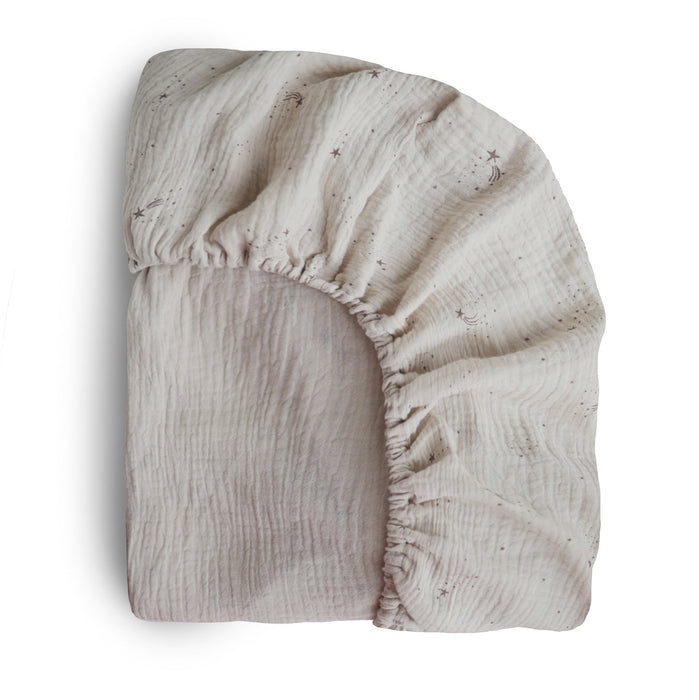 Mushie Extra Soft Muslin Crib Sheet