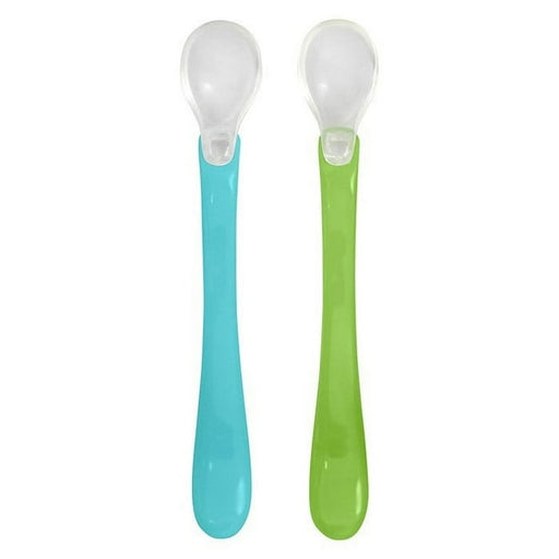 Green Sprouts Feeding Spoons (2pk)-Aqua