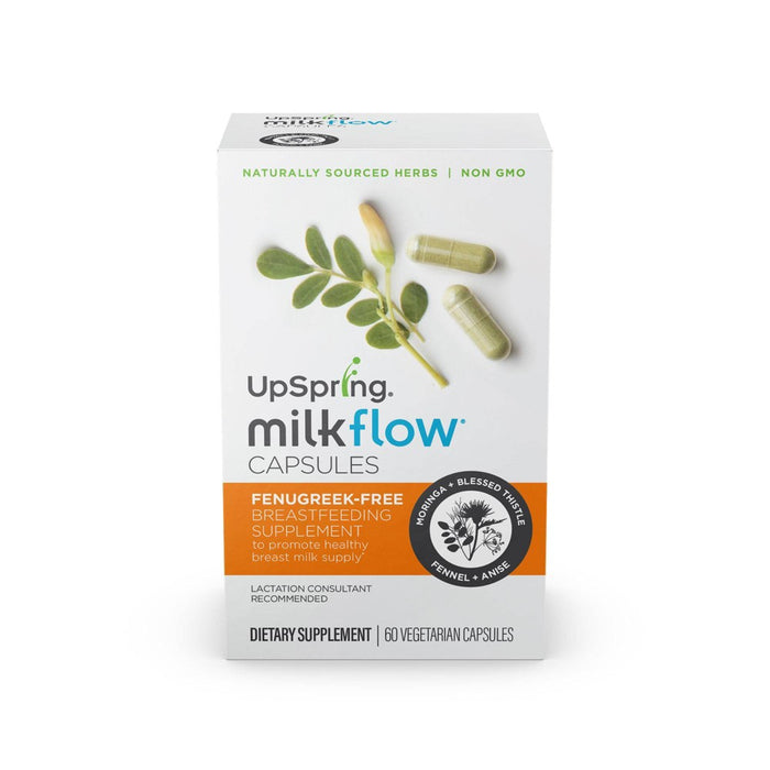 Upspring Milkflow Capsules, Fenugreek-Free, 60 CT