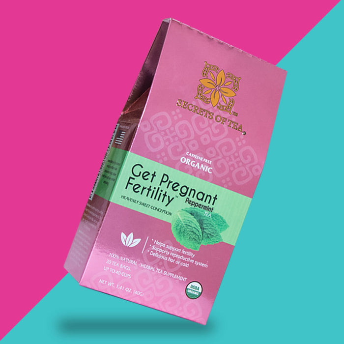 Secrets Of Tea Organic Peppermint Wellness Tea for Women - 20 Sachets, 40 Cups