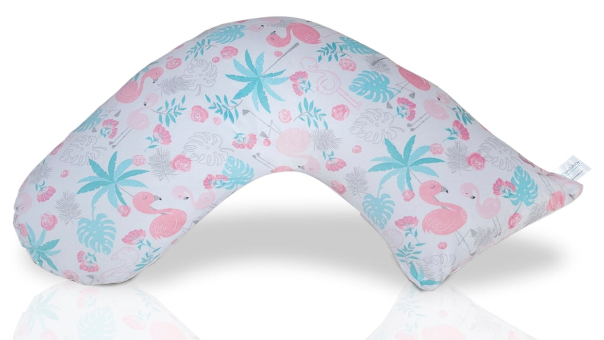 Luna Lullaby Nursing Pillow Cover Pink Flamingo buybuy BABY