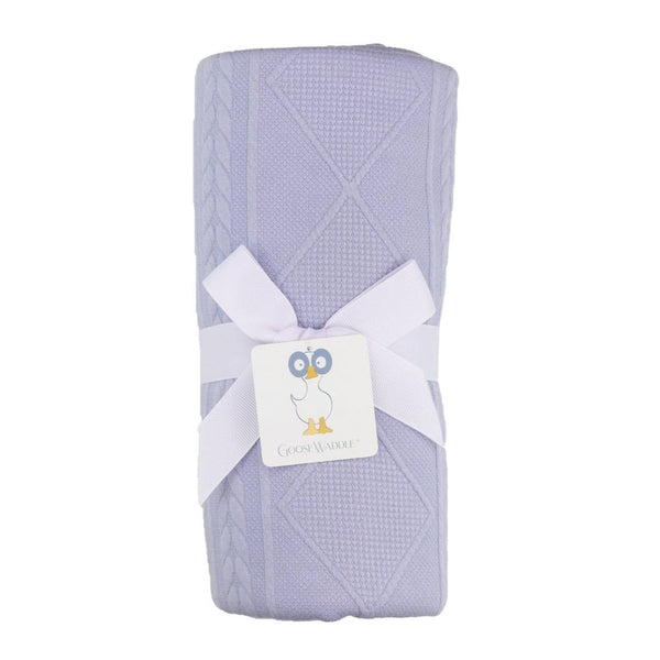 Goosewaddle® Lavender Knit Blanket