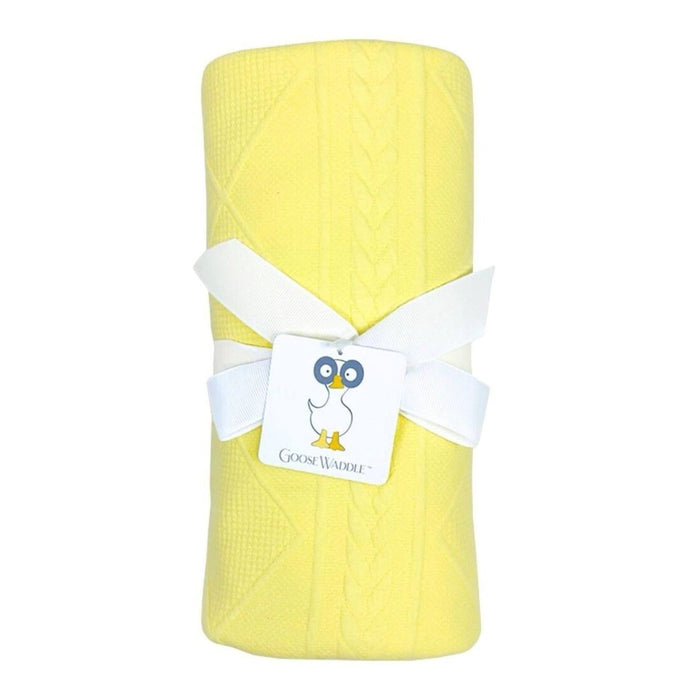 Goosewaddle® Yellow Knit Blanket