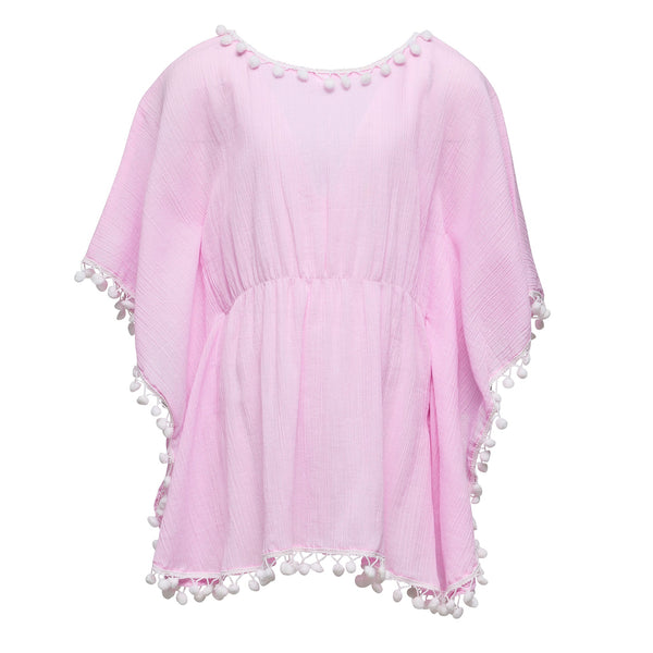 Snapper Rock Pink Sherbet Pom Pom Cover Up