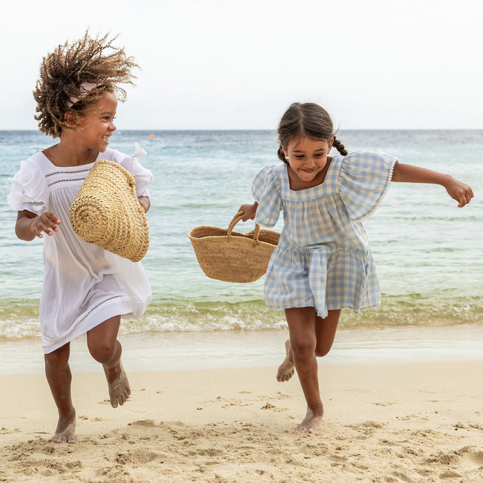 Snapper Rock Cornflower Gingham Beach Dress